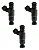 Kit 3x Bicos Injetor Fox/up/gol G7 /voyage - 0280157158 - Imagem 1