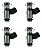 Kit 4x Bico Injetor Pajero Tr4 Flex 2.0 16v 2010 - Iwp030 - Imagem 1
