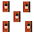Kit 5x Botão Pisca Alerta Uno Vivace/evo/fiorino - Rpa002 J - Imagem 1