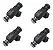 Kit 4x Bico Injetor Doblo Palio Punto Stilo Corsa Spin 1.8 93397803 - Imagem 1