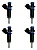 Kit 4x Bico Injetor Gm Cruze/sonic/tracker 1.8 12/ -55562599 - Imagem 1