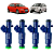 Kit 4x Bico Injetor Meriva/fiat Stilo 1.8 16v 02/04 - 0280156153 - Imagem 1