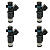 Kit 4x Bico Injetor Renault Scenic / Peugeot 307 / 306 - 01f002a - Imagem 1