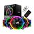 Cooler Fan DarkFlash DR12 PRO 5IN1 RGB 5 Fans + Controladora + Ir - Imagem 1