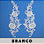Aplicação Guipir Branca CH-4571 (11,5cm - 31,0cm)(6 pares) - Imagem 1