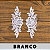 Aplicação Guipir Branca CH-3380 (6,5cm - 17,5cm)(6 pares) - Imagem 1