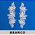 Aplicação Guipir Branca CH-1795 (8,5cm - 24,5cm)(6 pares) - Imagem 1