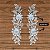 Aplicação Guipir Branca 3D CH-1790 (8,0cm - 25,0cm)(3 pares) - Imagem 4