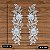 Aplicação Guipir Branca 3D CH-1790 (8,0cm - 25,0cm)(3 pares) - Imagem 3