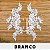 Aplicação Tule Bordado Branca com Sutache CH-1250 (14,0cm - 34,0cm)(3 pares) - Imagem 1