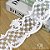 Tule Bordado Branco CH-2625 (11,0cm - 9,14m) - Imagem 2