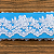Tule Bordado Branco CH-1989 (8,5cm - 9,14m) - Imagem 2