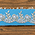 Tule Bordado Branco com Detalhes Dourado CH-1975/D (7,5cm - 9,14m) - Imagem 2