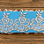 Tule Bordado Branco com Detalhes Dourado CH-2014/B (10,0cm - 9,14m) - Imagem 2