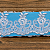 Tule Bordado Branco com Detalhes Prata CH-2014/D (10,0cm - 9,14m) - Imagem 2