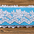 Tule Bordado Branco com Detalhes Prata CH-1989/D (8,5cm - 9,14m) - Imagem 2
