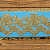 Tule Bordado Dourado CH-1989/B (8,5cm - 9,14m) - Imagem 2