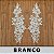 6 Pares da Aplicação Guipir Branca CH-4652 (13,5cm - 35,5cm) - Imagem 1