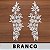 6 Pares da Aplicação Guipir Branca CH-4652 (12,5cm - 35,5cm) - Imagem 1
