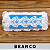 Tule Bordado Branco 3D CH-3427 (6,0cm - 12,80m) - Imagem 1