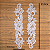 3 Pares da Aplicação Guipir Branca CH-2307/G (10,0cm - 45,0cm) - Imagem 3