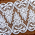Tule Bordado Branco Duplo CH-4730 (17,0cm - 9,0m) - Imagem 2