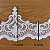 Tule Bordado Branco CH-3206 (11,5cm - 9,14m) - Imagem 3