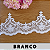 Tule Bordado Branco CH-3206 (11,5cm - 9,14m) - Imagem 1