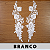 6 Pares Aplicação Guipir Branca CH-2546 (8,0cm - 31,0cm) - Imagem 1