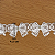 Tule Bordado 3D Branca CH-2429 (4,5cm - 12,80m) - Imagem 2