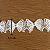 Tule Bordado 3D Branca CH-3434 (5,5cm - 12,80m) - Imagem 2