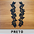 6 Pares da Aplicação Guipir Preto CH-1950/P (7,5cm - 31,5cm) - Imagem 1
