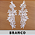 6 Pares da Aplicação Guipir Branca CH-4789 (12,5cm - 34,0cm) - Imagem 1