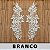 6 Pares da Aplicação Guipir Branca CH-4790 (12,5cm - 34,0cm) - Imagem 1