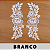 6 Pares da Aplicação Guipir Branca CH-4750 (9,5cm - 26,0cm) - Imagem 1