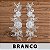 3 Pares Aplicação Guipir Branca 3D CH-3052 (12,5cm - 36,5cm) - Imagem 1