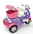 Triciclo Infantil Calesita Moto Uno - 2 em 1 - Pedal e Passeio com Aro - Rosa L - Imagem 2