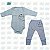 Conjunto Body + Calça com Bordado de Animais - Imagem 1
