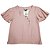 Blusa Viscose Lisa Com Botões LX6600 - TAM.: P M G GG - Imagem 1