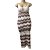 Vestido Longo Feminina Adulto Linha Zig Zag K9603 - TAM.: P-GG - Imagem 1