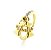 Anel Cravejado 2 Meninas Folheado a Ouro 18k - Imagem 2