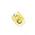 Anel Chapeado Borboleta Folheado a Ouro 18k - Imagem 1