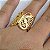 Anel Chapeado Borboleta Folheado a Ouro 18k - Imagem 2