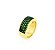Anel Cravejado Folheado a Ouro 18k - Imagem 1