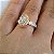 Anel Cravejado Oval Folheado a Ouro 18k - Imagem 2