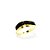 Anel Cravejado Folheado a Ouro 18k - Imagem 1