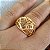 Anel Flor Folheado a Ouro 18k - Imagem 2