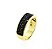 Anel Cravejado Aparador Folheado a Ouro 18k - Imagem 1