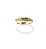 Anel Cravejado Aparador Folheado a Ouro 18k - Imagem 2