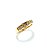 Anel Cravejado Aparador Folheado a Ouro 18k - Imagem 1